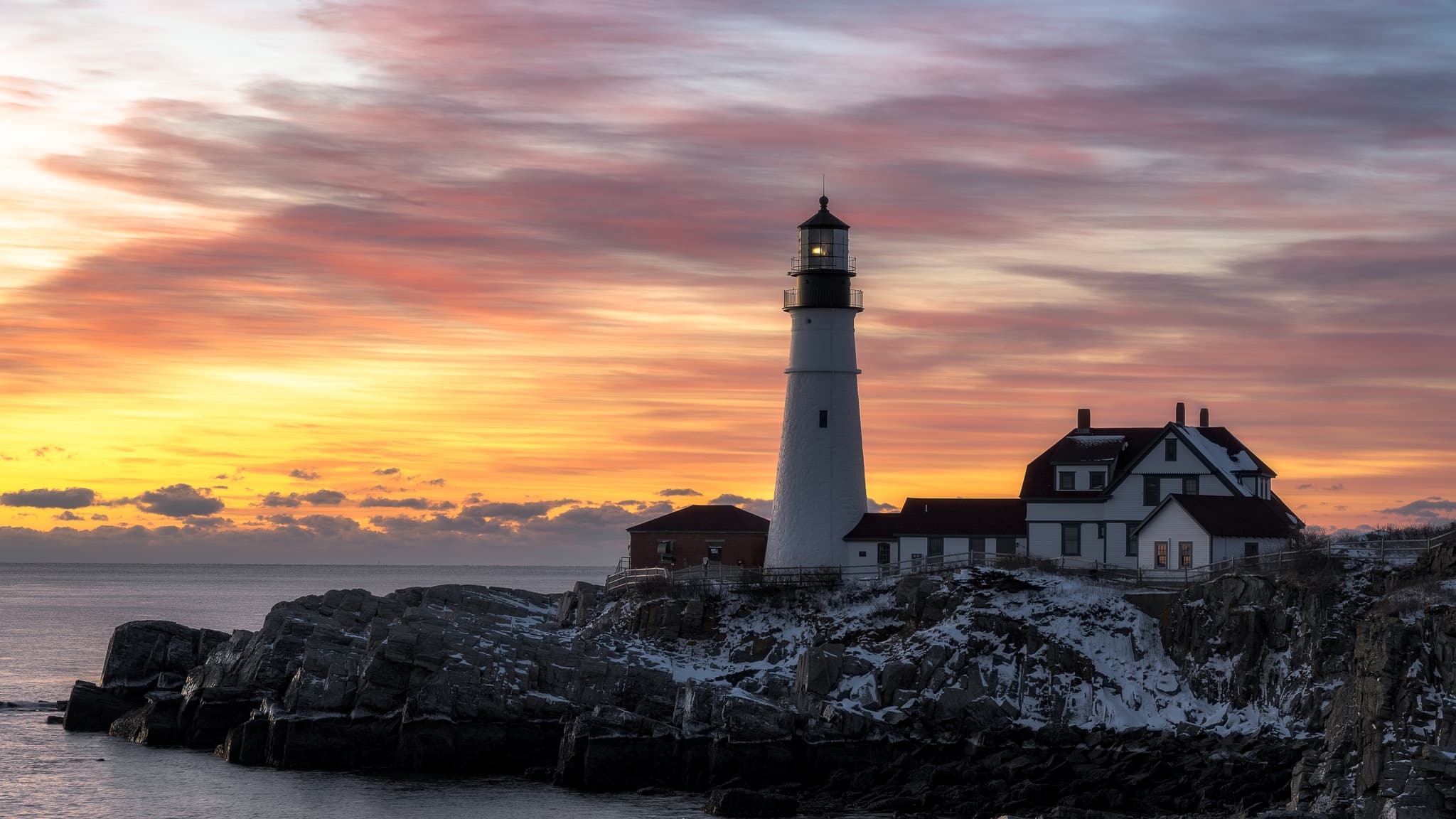 A Winter Sunrise in Portland landscape photography print