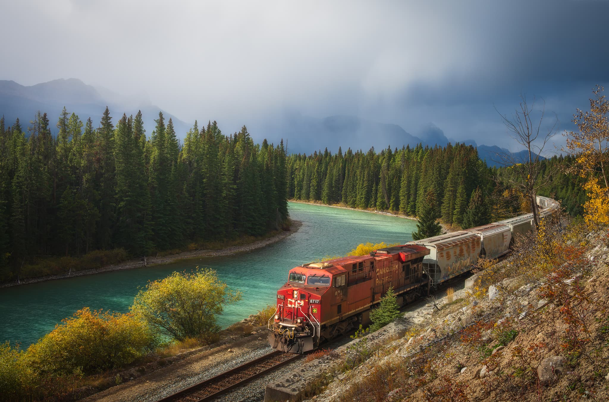 Stormy landscape photography print