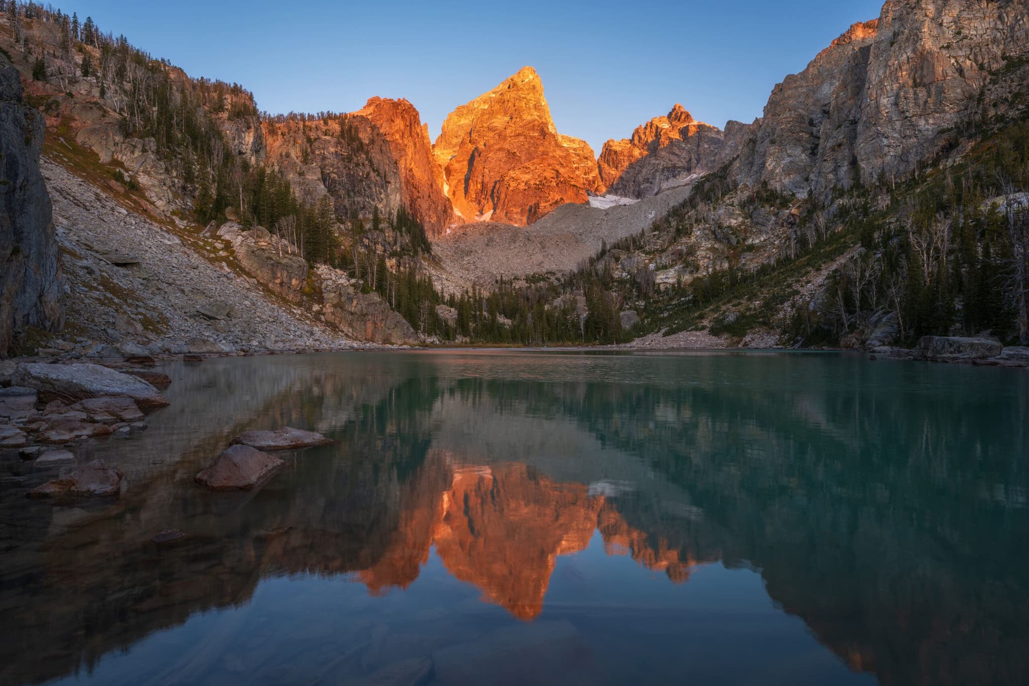 Delta Lake Alpenglow landscape photography print