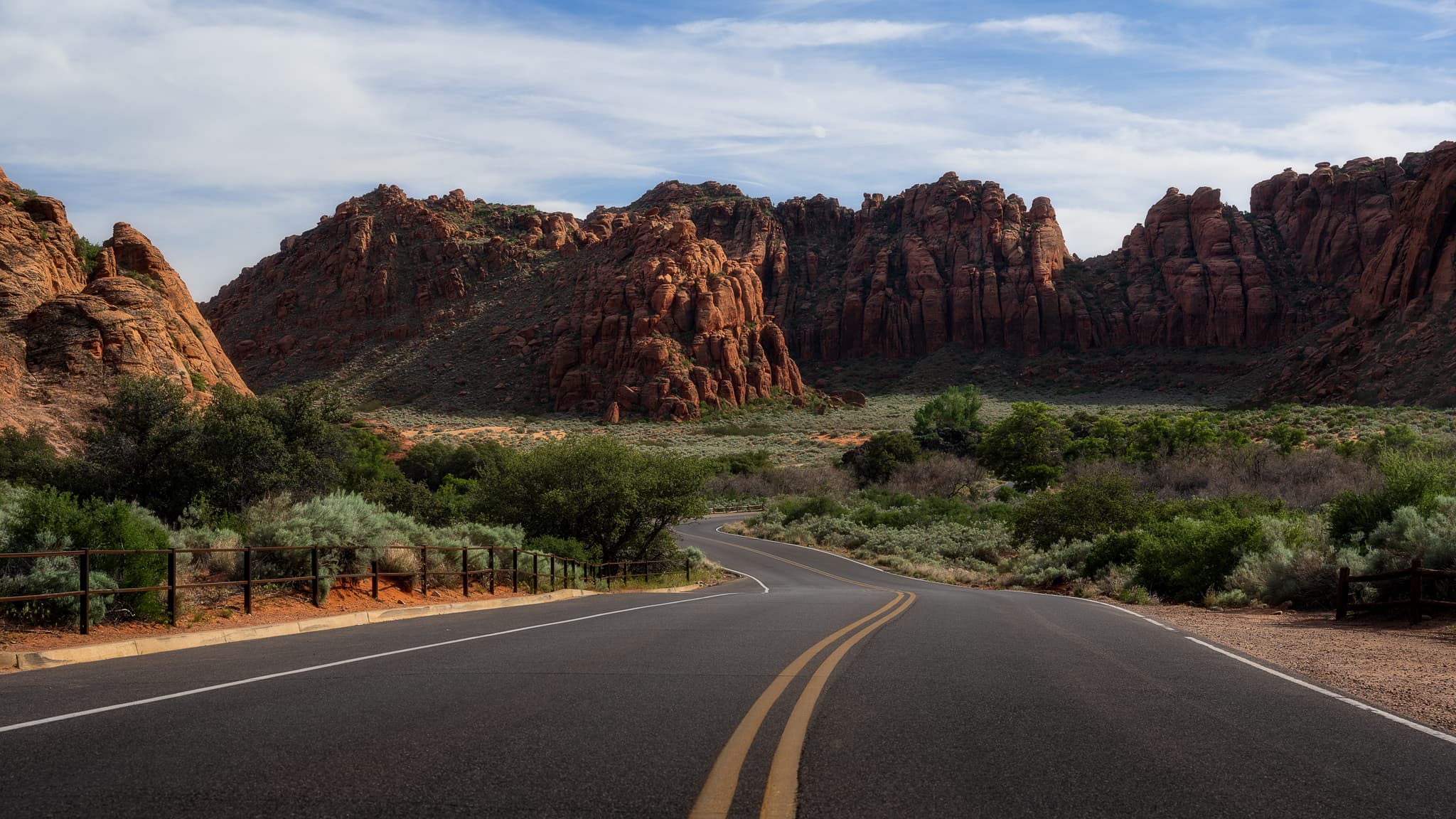 Into the (Snow) Canyon landscape photography print