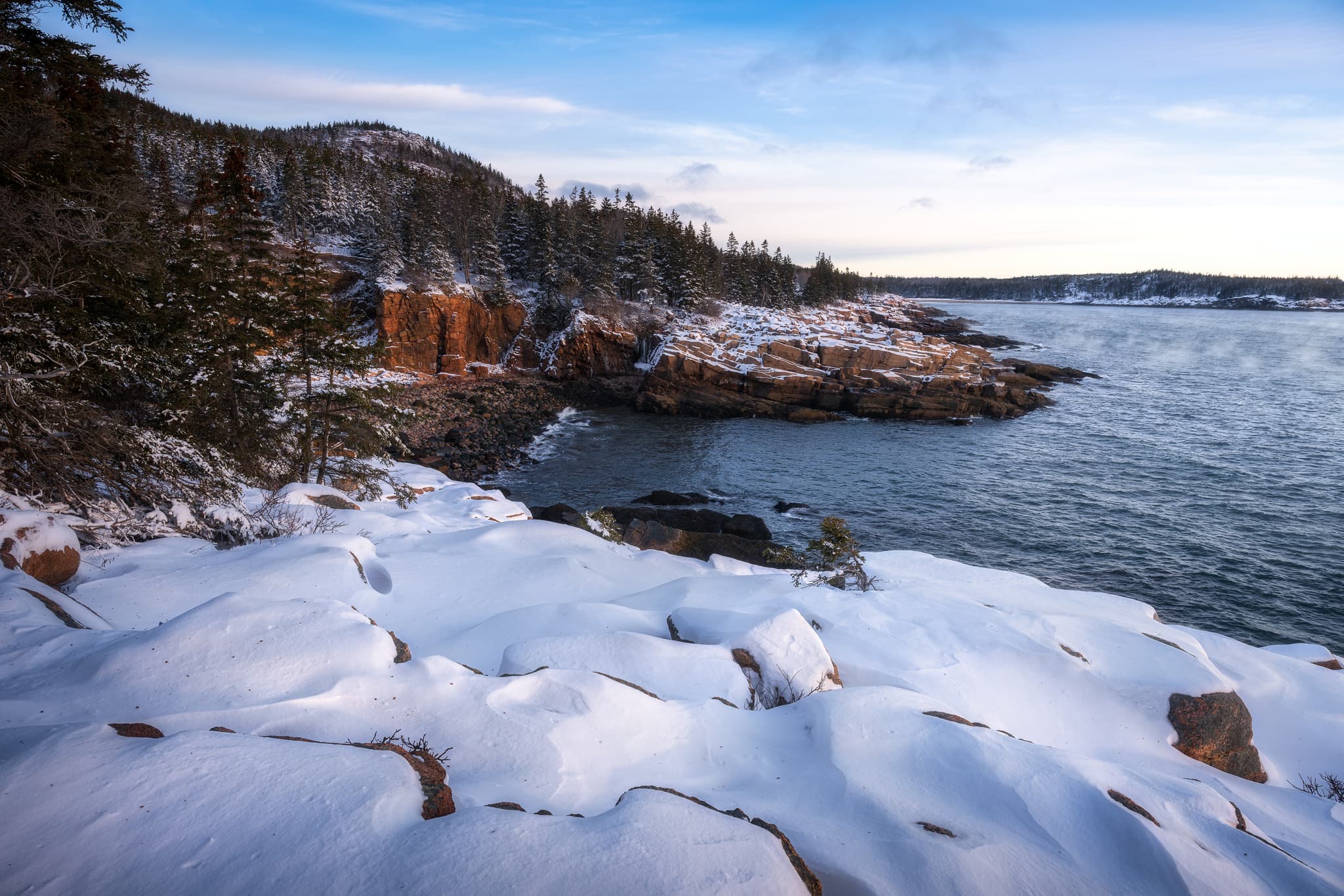 Snowy Shores landscape photography print