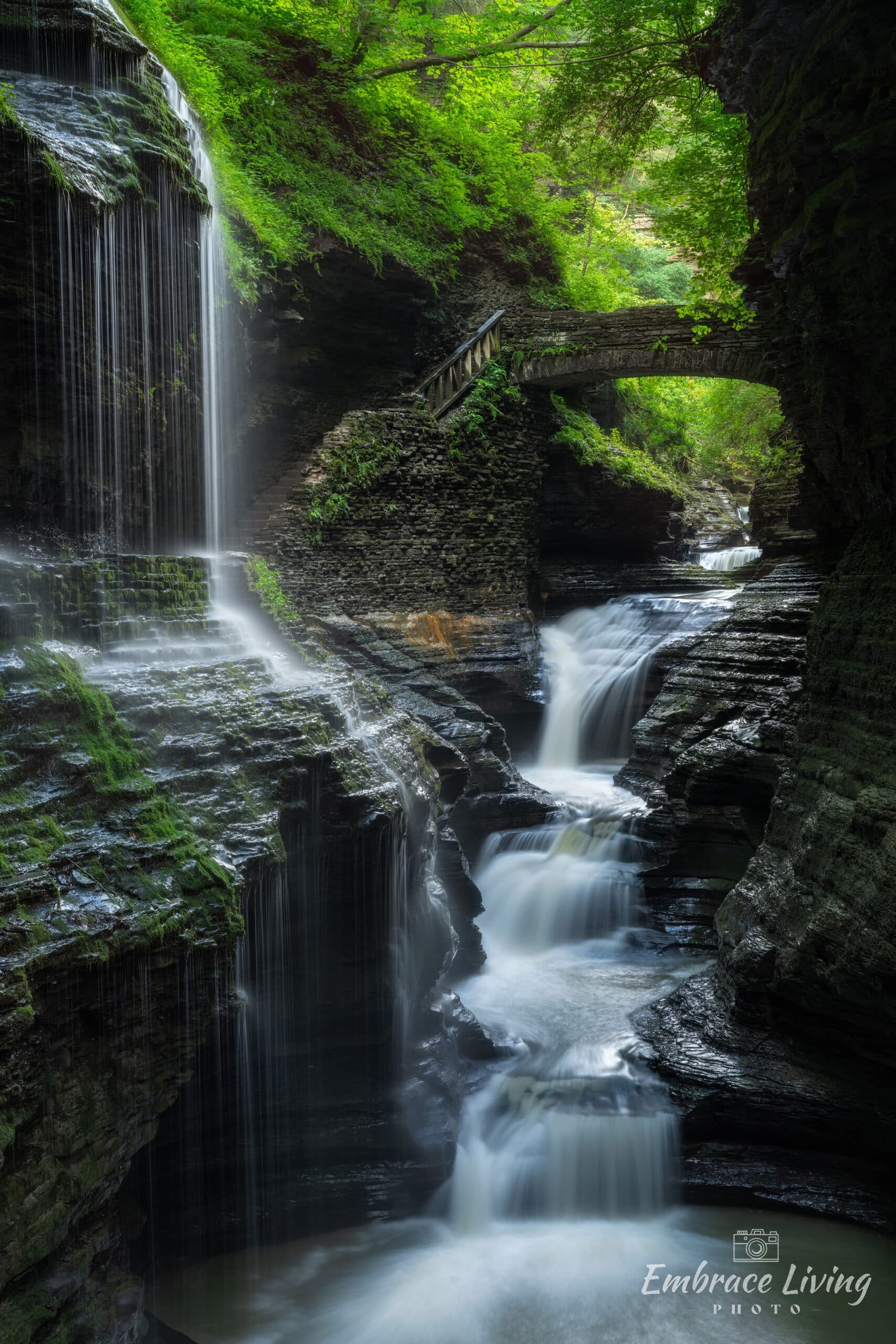 Rainbow Falls landscape photography print