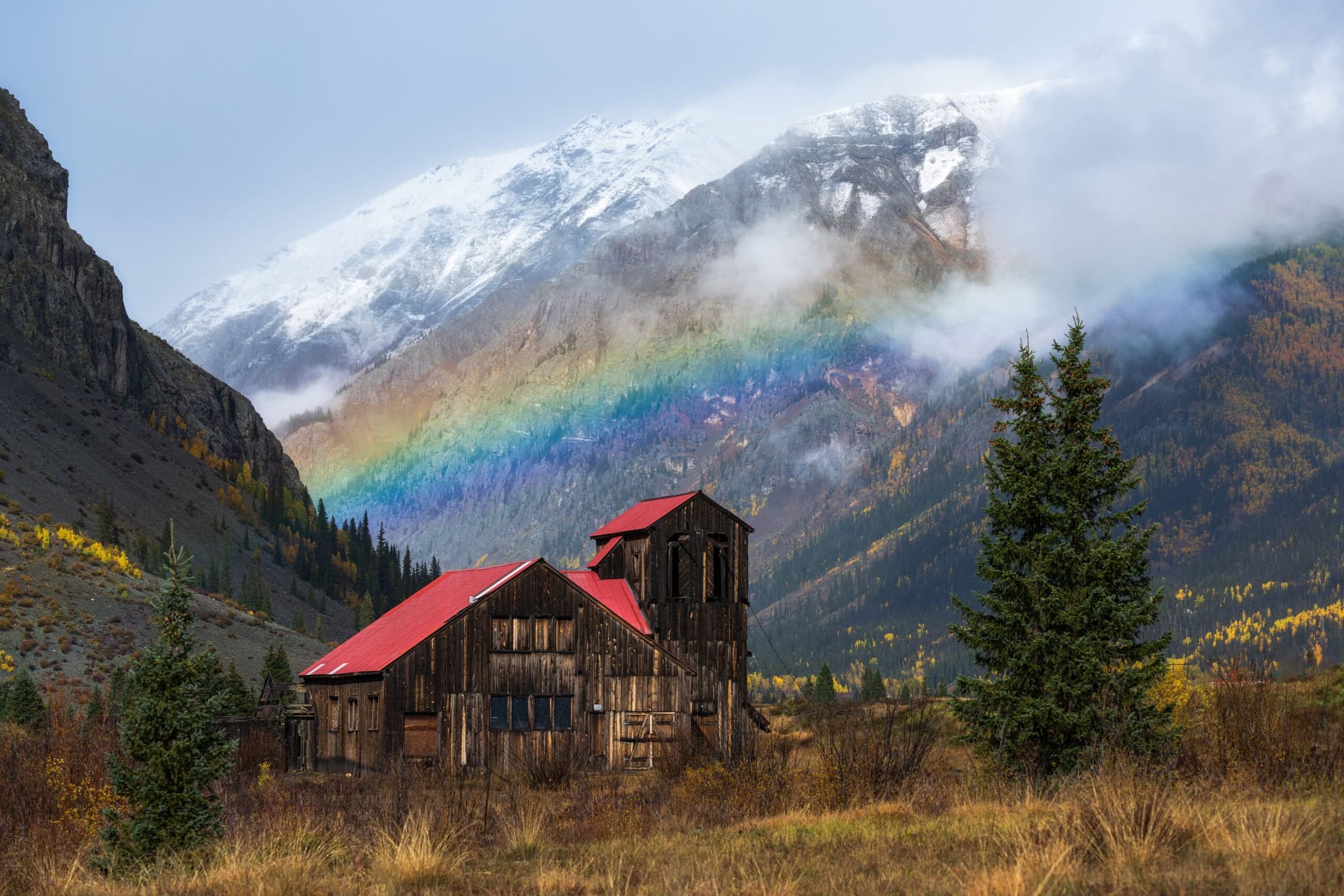 Rainbow Road landscape photography print