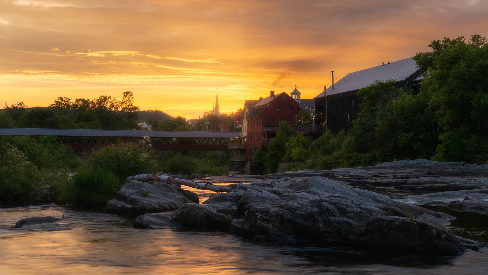 Small Town Glow landscape photography print