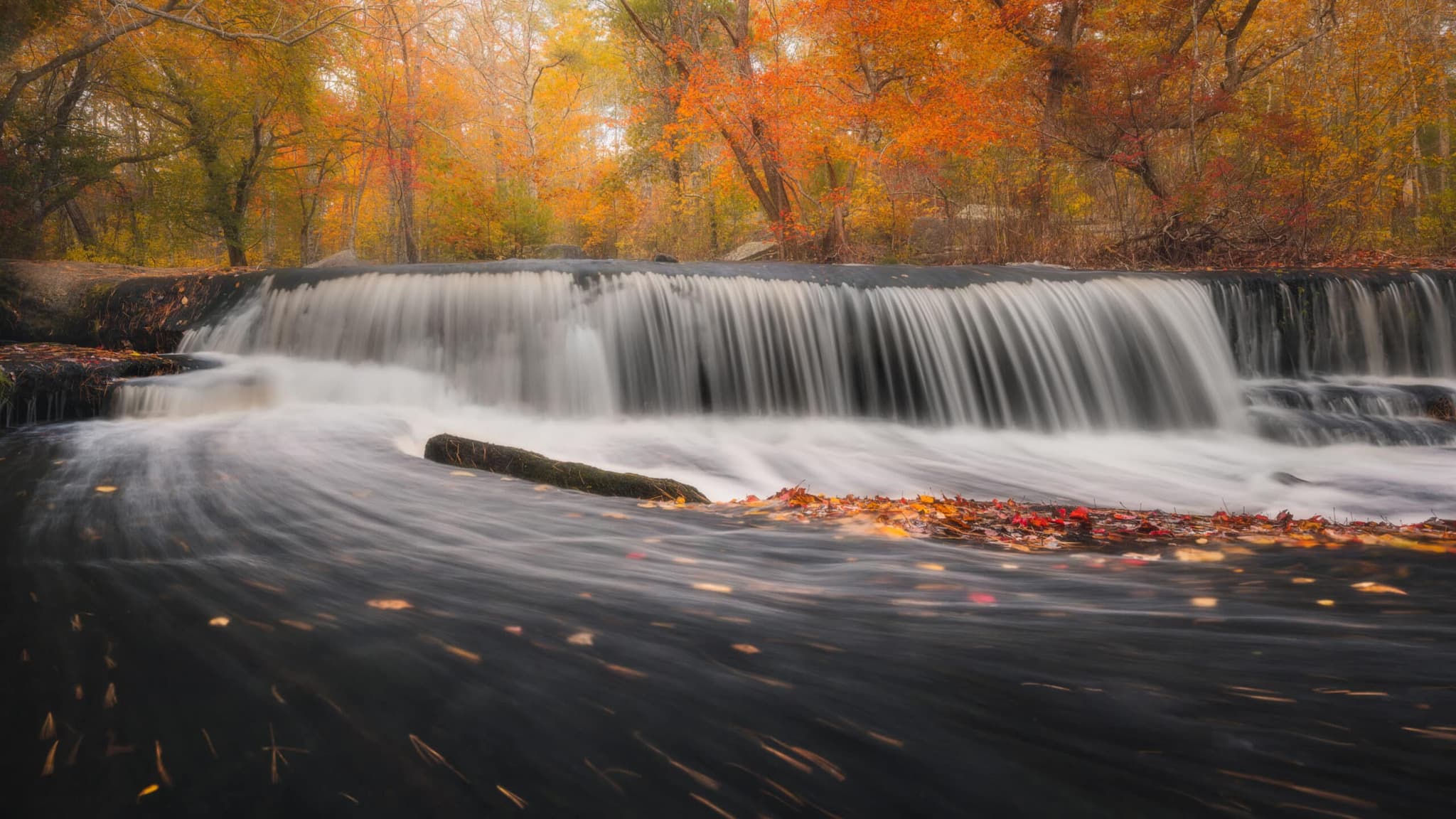 Step Stone Falls in autumn, Exeter, Rhode Island
