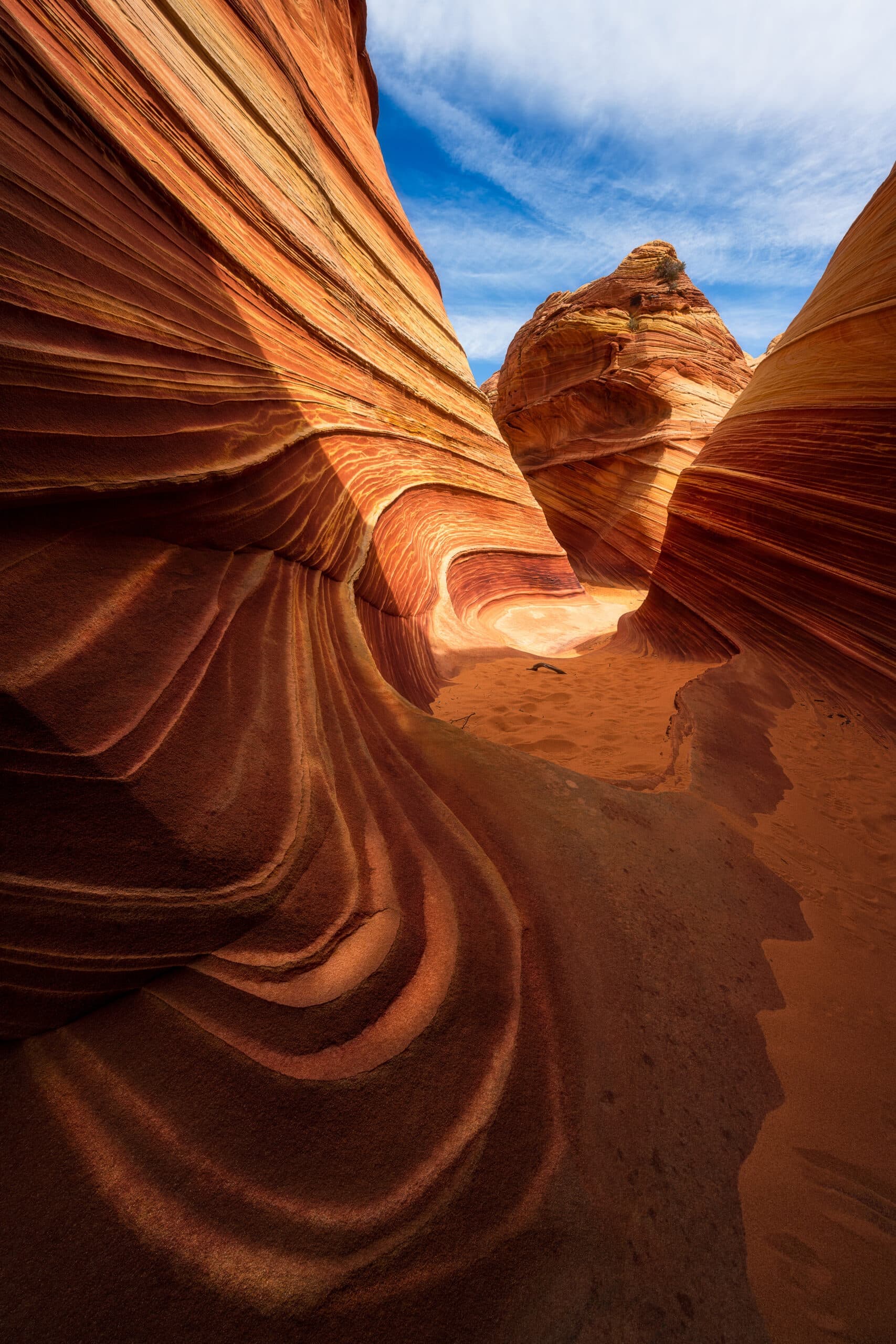Striations landscape photography print