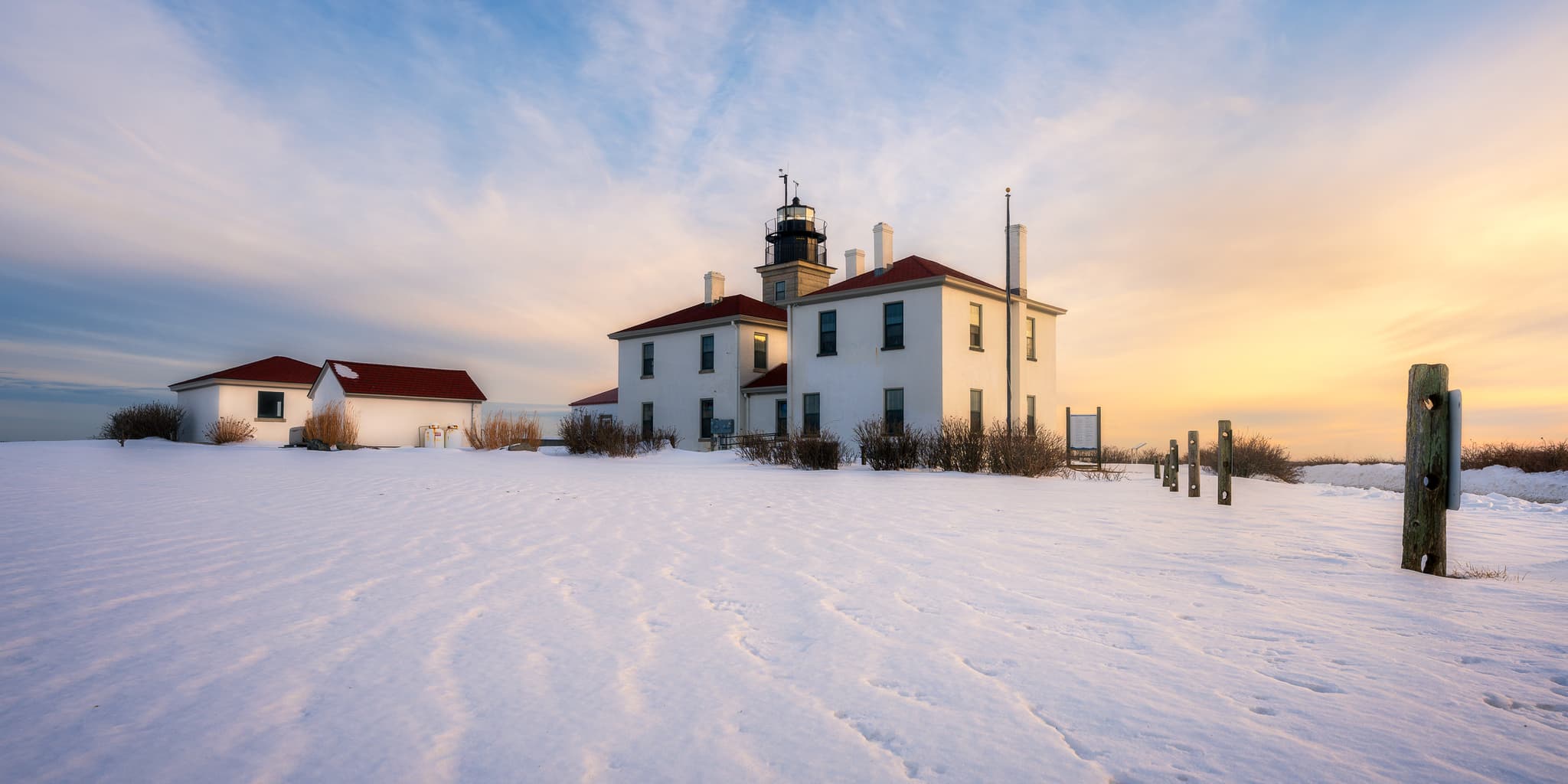 Winter at Beavertail landscape photography print