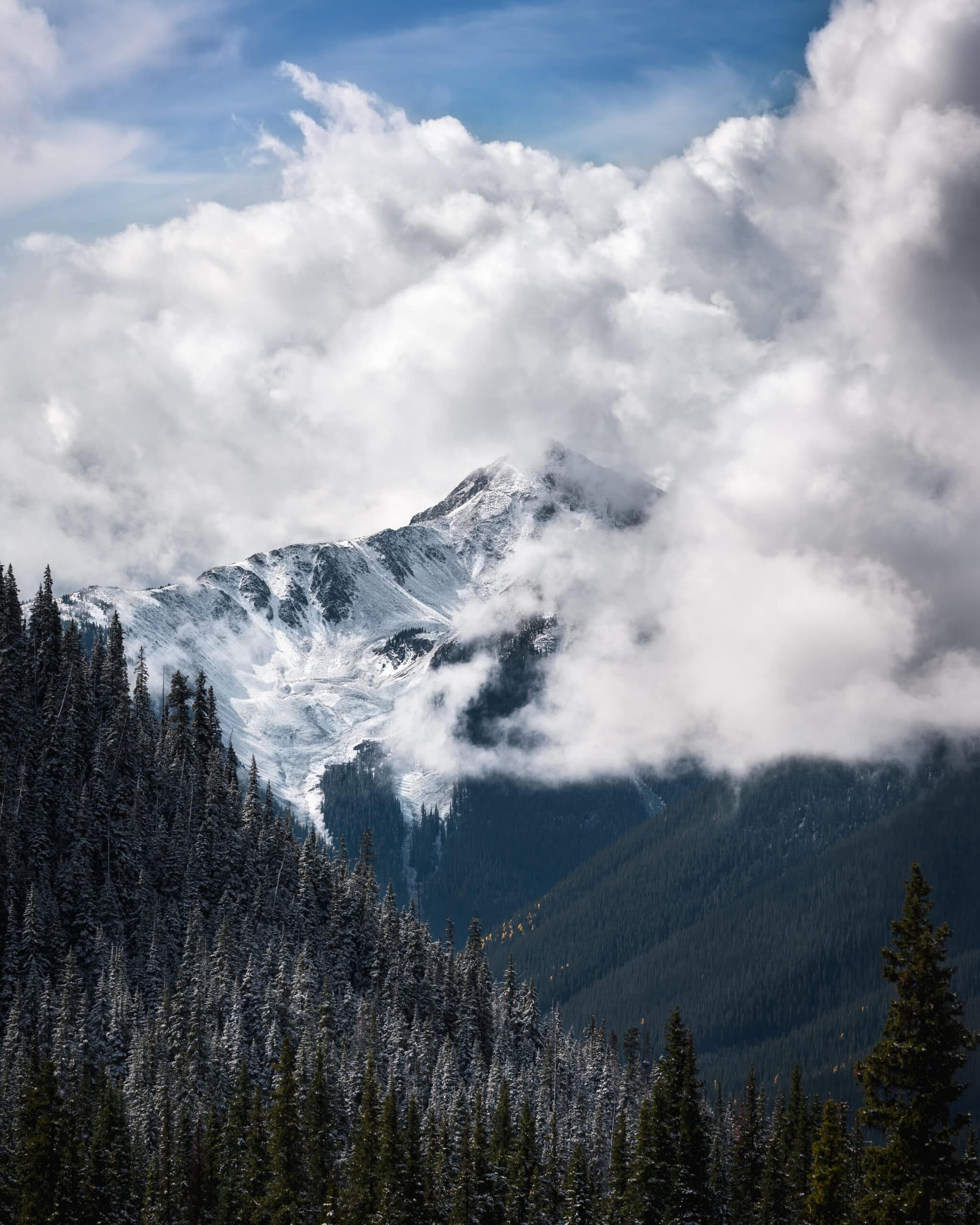 Dramatic mountain landscape